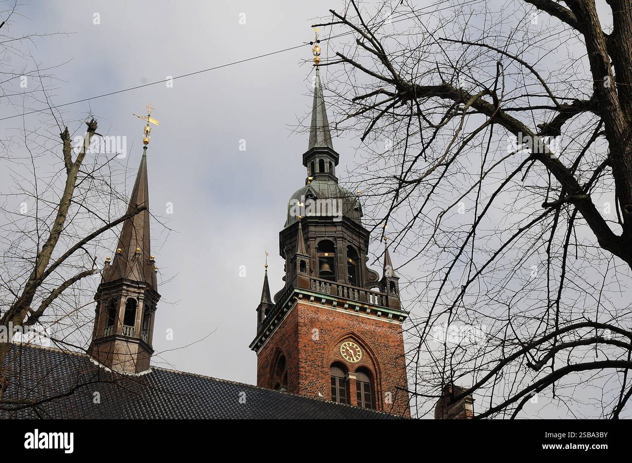 Kopenhagen/Dänemark 21..März.2018  Hellugaands kirke oder Holyspirit Kirche auf Strebe in der dänischen Hauptstadt. (Foto.Francis Joseph Dean / Deanpictures. Stockfoto