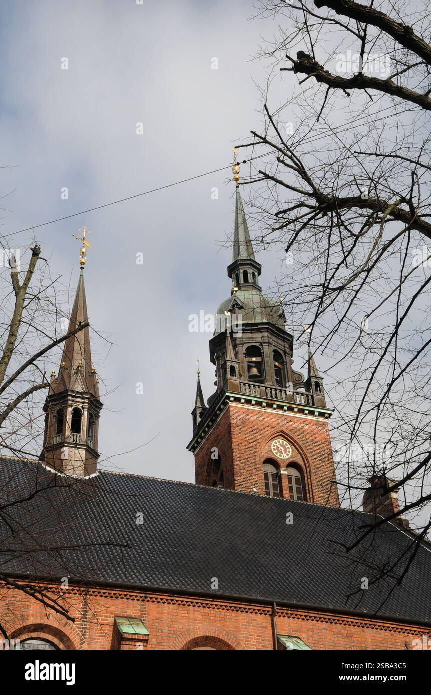 Kopenhagen/Dänemark 21..März.2018  Hellugaands kirke oder Holyspirit Kirche auf Strebe in der dänischen Hauptstadt. (Foto.Francis Joseph Dean / Deanpictures. Stockfoto