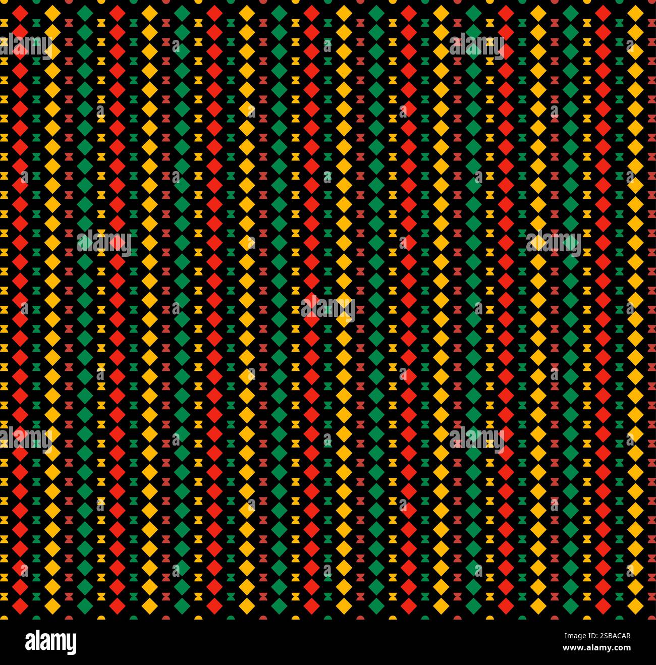Abstrakter Hintergrund Des Geometrischen Kwanzaa-Musters Stock Vektor