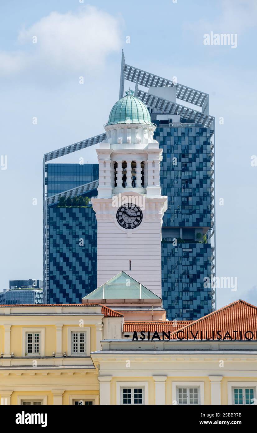 Asian Civilisations Museum und South Beach Complex in Singapur Stockfoto