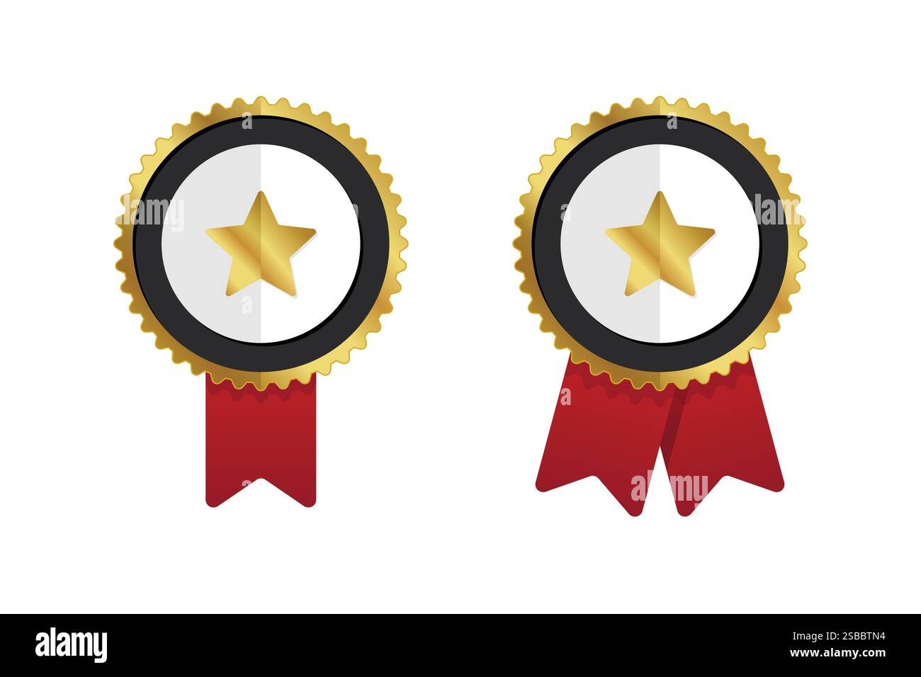 Award Medal Vektor Set auf weißem Hintergrund Stock Vektor