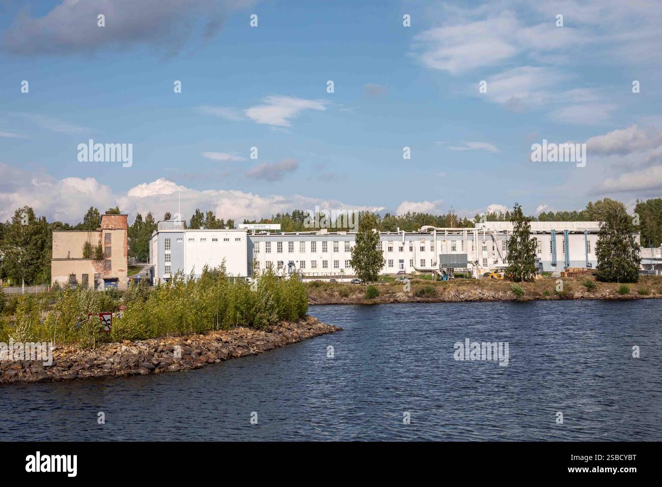 Jeld-Wen Finland Oy Hafenfabrik oder Industriegebäude in Kuopio, Finnland Stockfoto