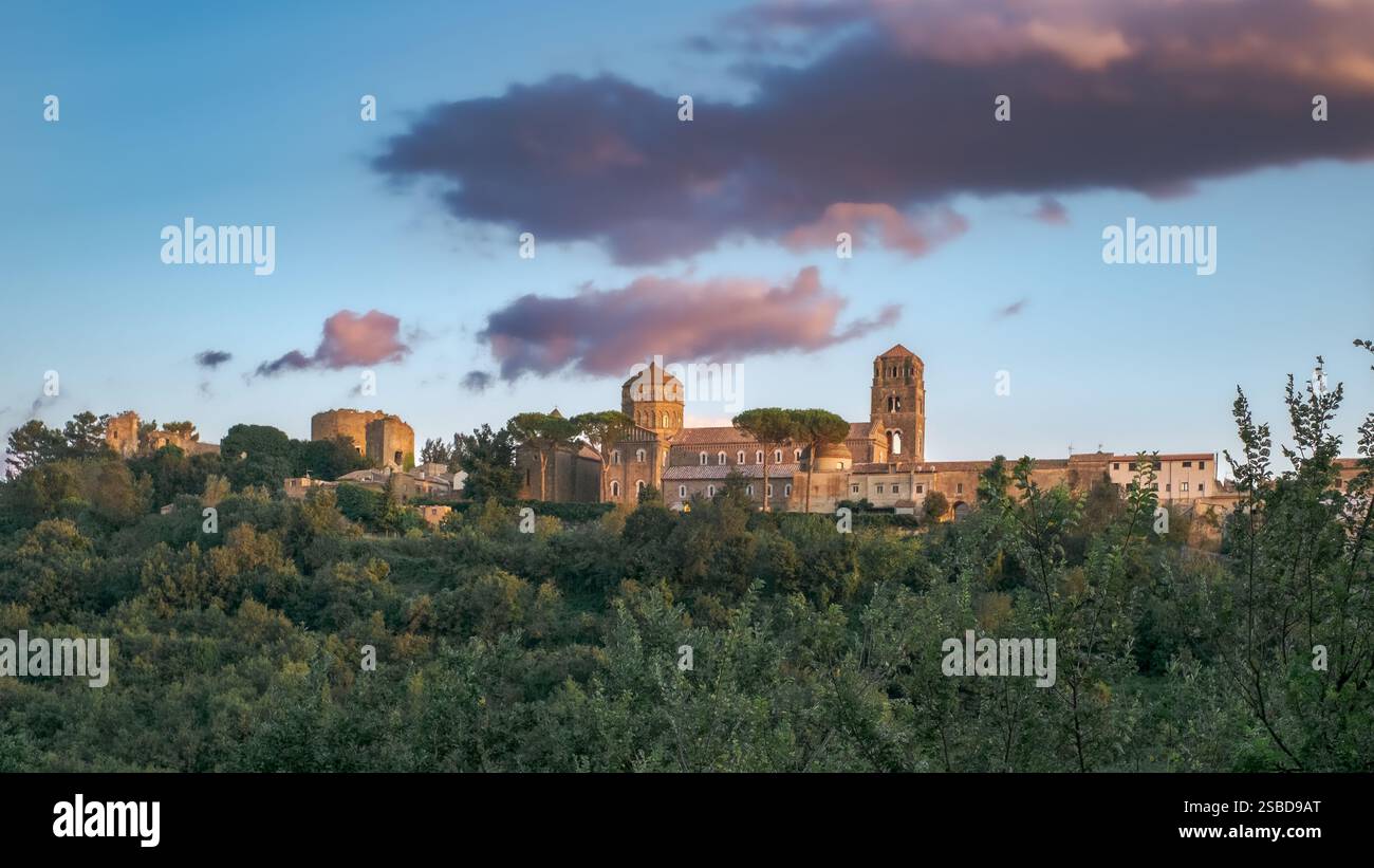Casertavecchia. Alten Italienischen mittelalterlichen Dorf. Caserta Provinz, Kampanien, Italien. Stockfoto