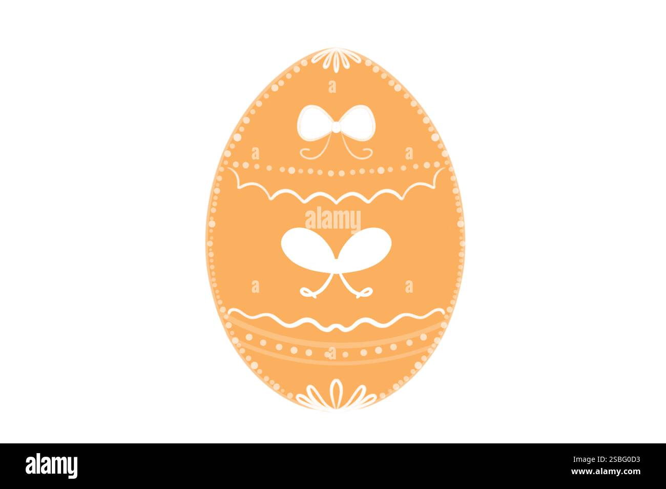 Frohe Ostern. Set Ostereier mit verschiedenen Texturen auf weißem Hintergrund. Frühlingsferien. Abbildung isoliert. Frohe ostereier. Stockfoto