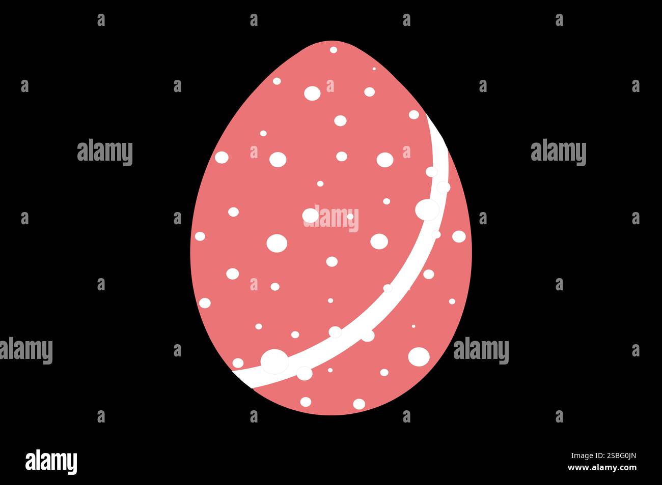 Frohe Ostern. Set Ostereier mit verschiedenen Texturen auf weißem Hintergrund. Frühlingsferien. Abbildung isoliert. Frohe ostereier. Stockfoto