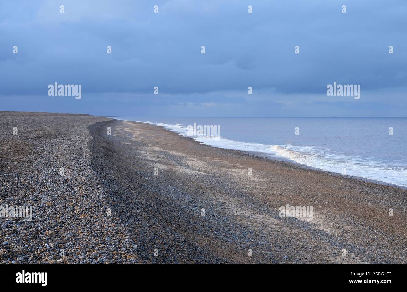Salthouse Shingle Beach, Nord norfolk, england Stockfoto