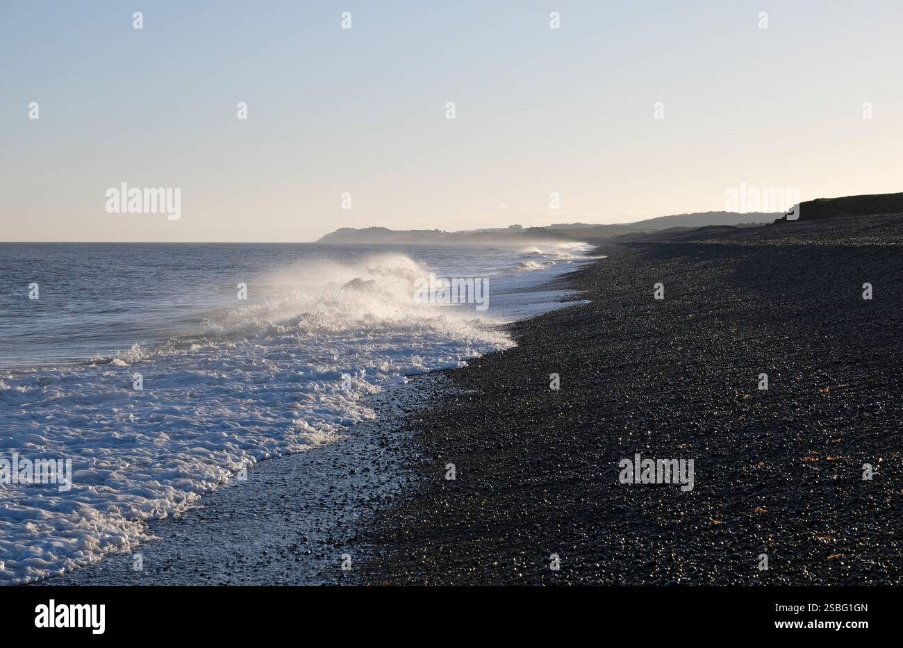 Salthouse Shingle Beach, Nord norfolk, england Stockfoto