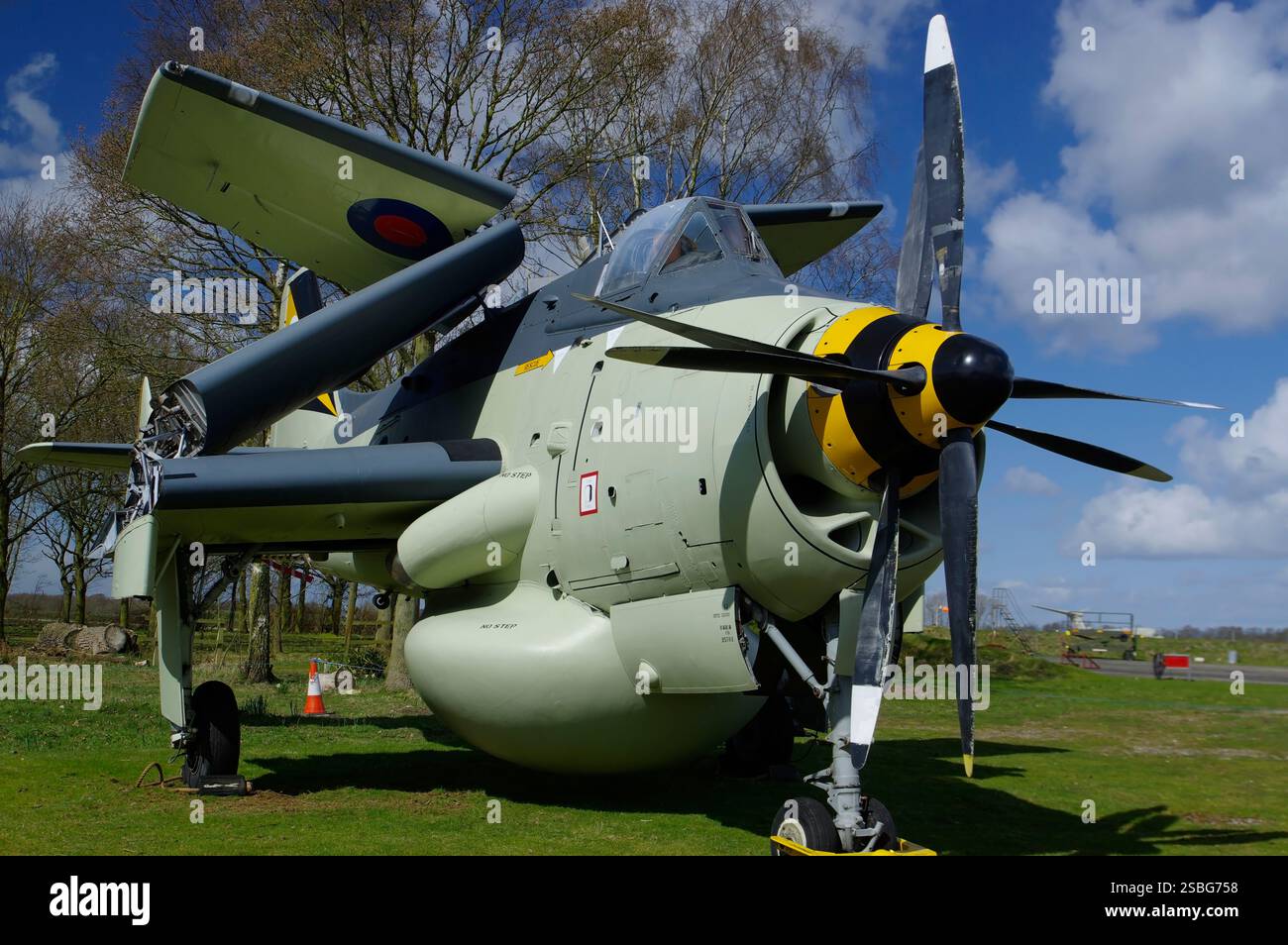 Fairey, Gannet, AEW 3, XL502, Yorkshire Air Museum, Elvington, Stockfoto