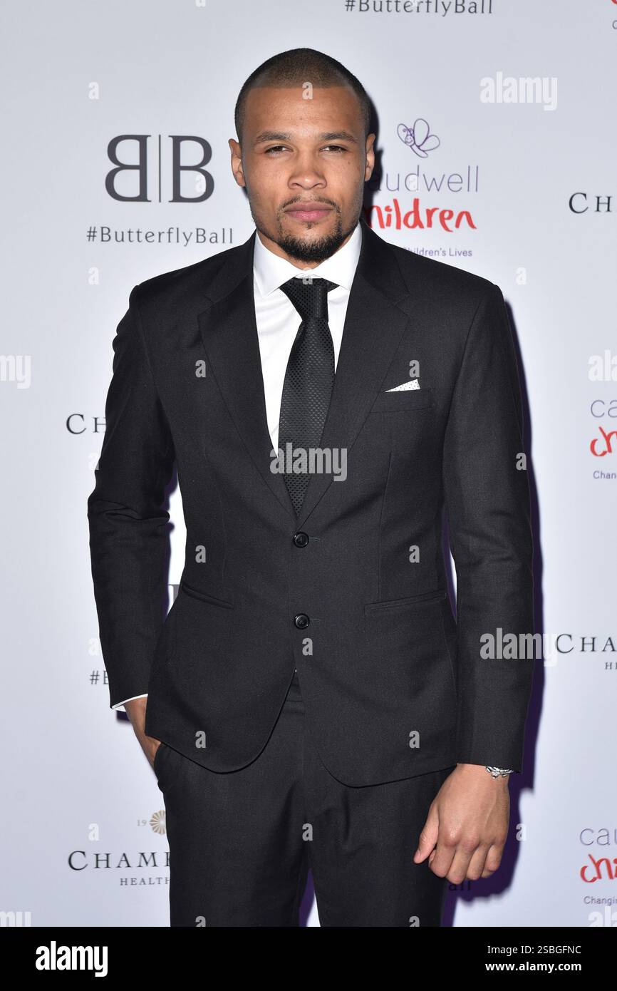 Chris Eubank Jr besucht den Butterfly Ball 2019 im Grosvenor House Hotel in London, England. Donnerstag, 13. Juni 2019 Stockfoto