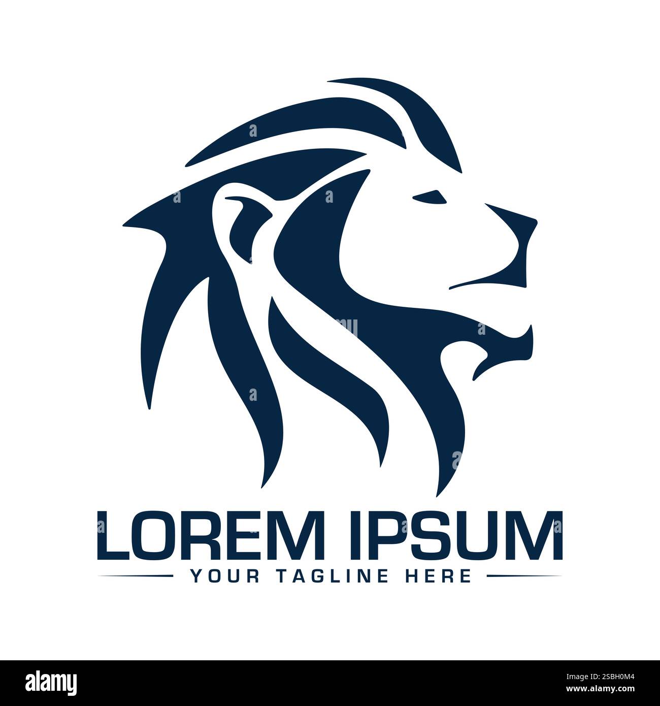 Löwenlogo-Design Stock Vektor