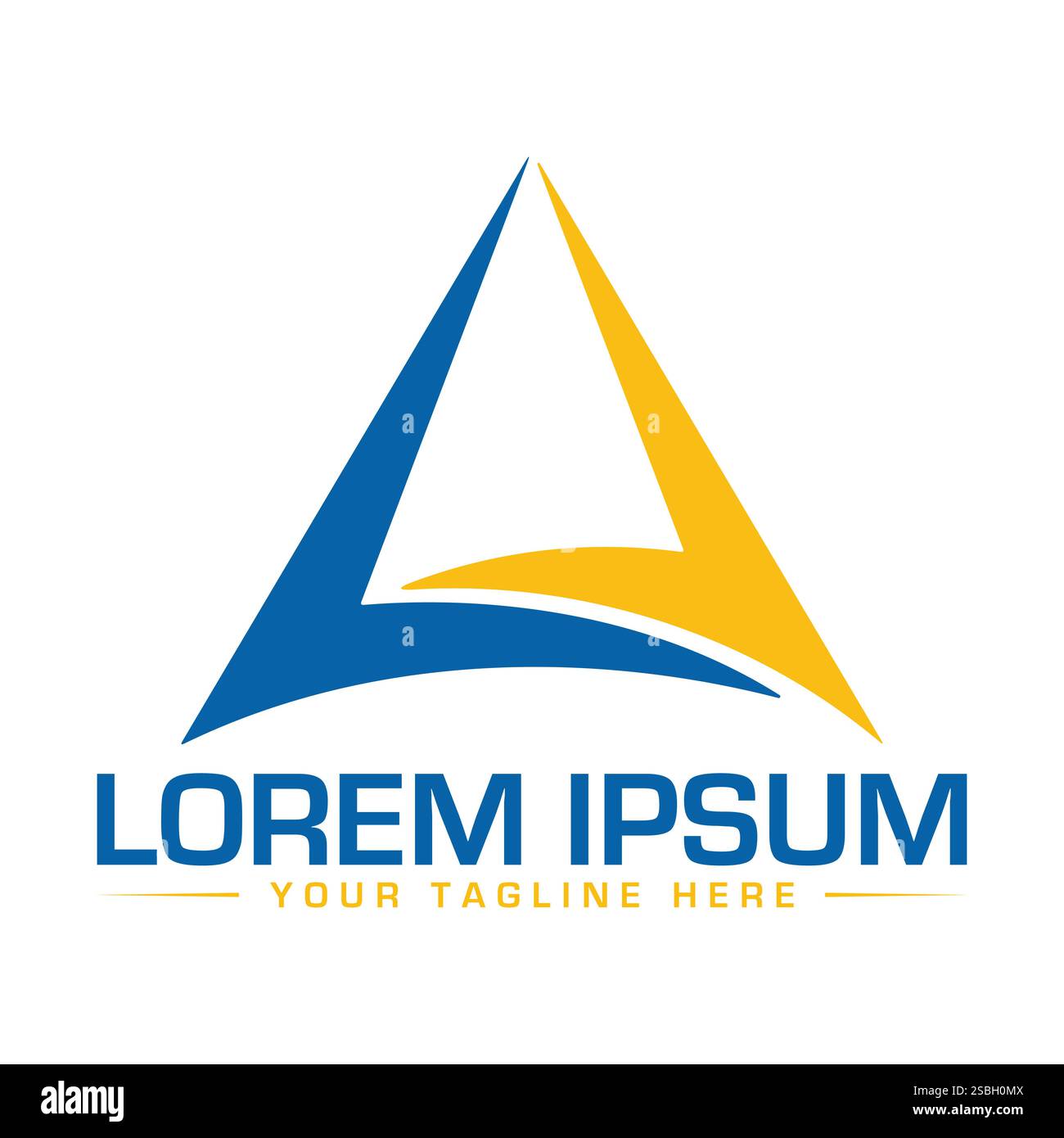 Logodesign mit LA Letter Stock Vektor