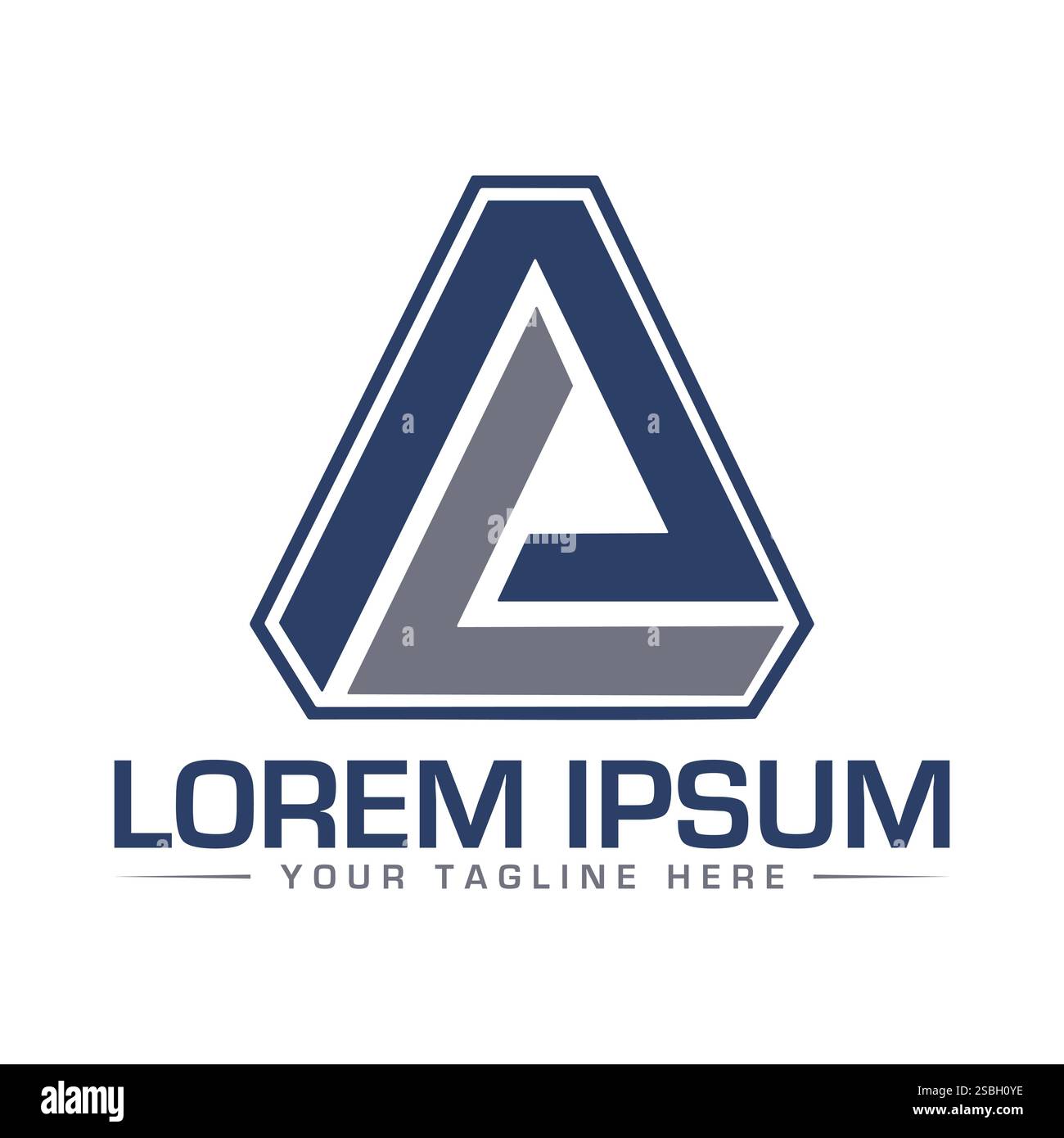 Logodesign mit LA Letter Stock Vektor