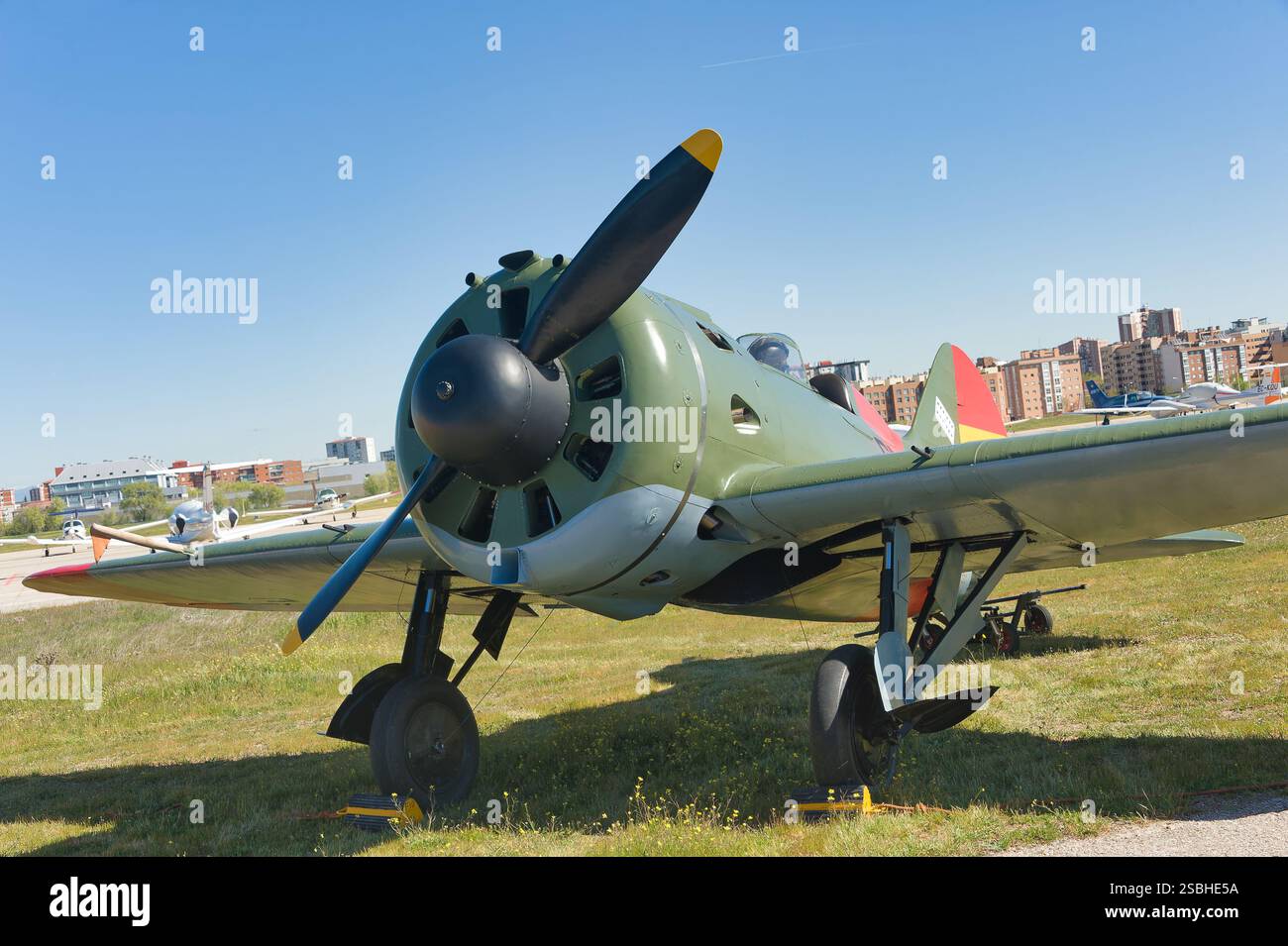 Polikarpov I-16 Mosca / rata Fundacion Infante de Orleans Stockfoto