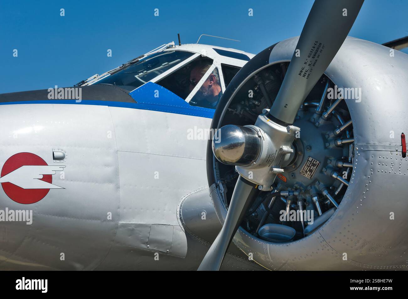 Beechcraft C-45 Twin Beech, Fundación Infante de Orleans Stockfoto