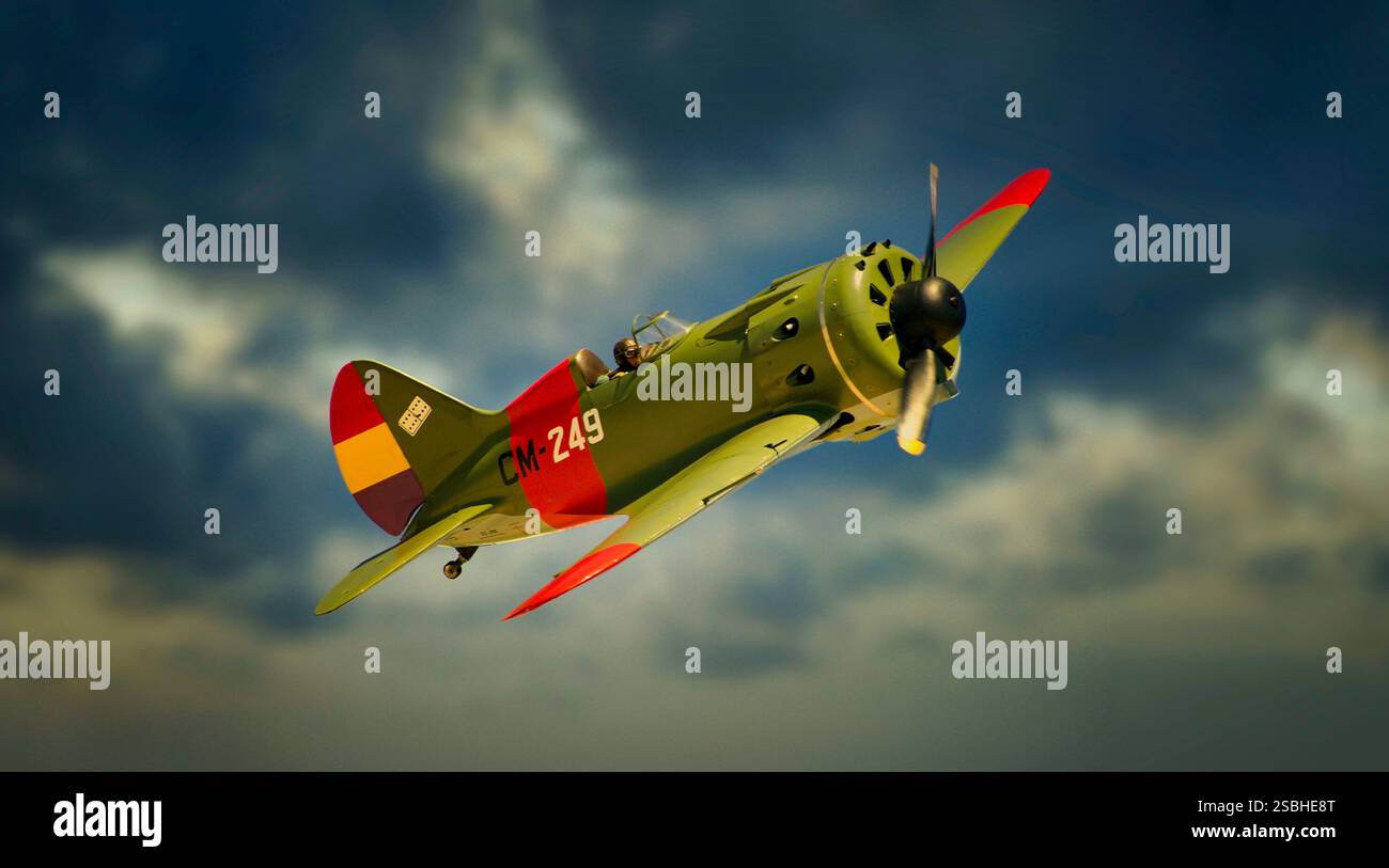 Polikarpov I-16 Mosca / rata Fundacion Infante de Orleans Stockfoto