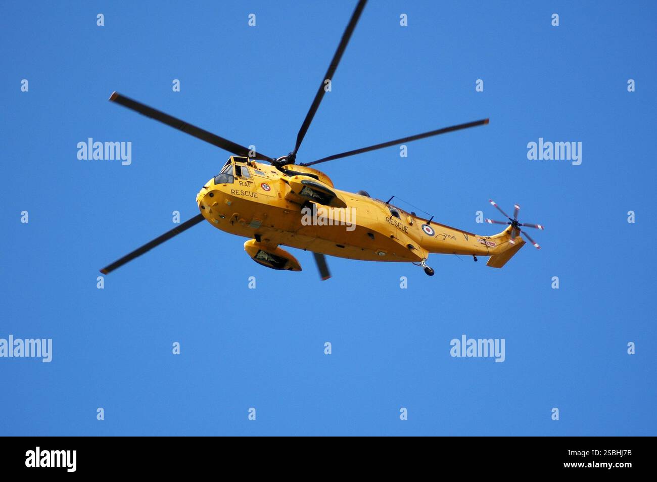 RAF Rettungshubschrauber. Stockfoto