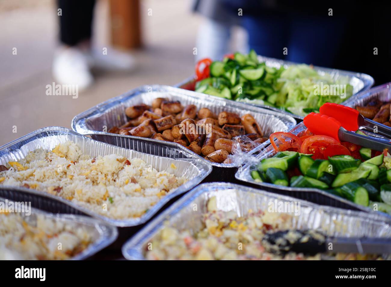 Camping Essen in Adelaide, Südaustralien Stockfoto