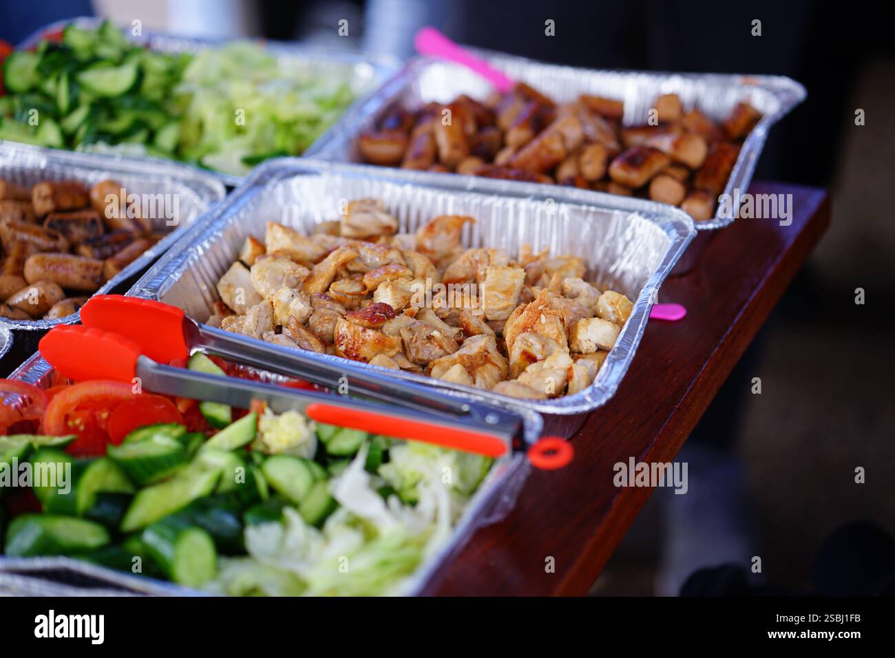 Camping Essen in Adelaide, Südaustralien Stockfoto