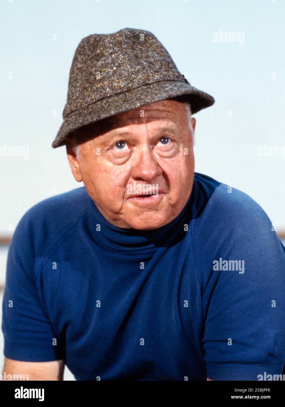 Mickey Rooney, Schauspieler (dargestellt in „Sugar Babies“, NY), April 1979. Foto von Bernard Gotfryd. Stockfoto