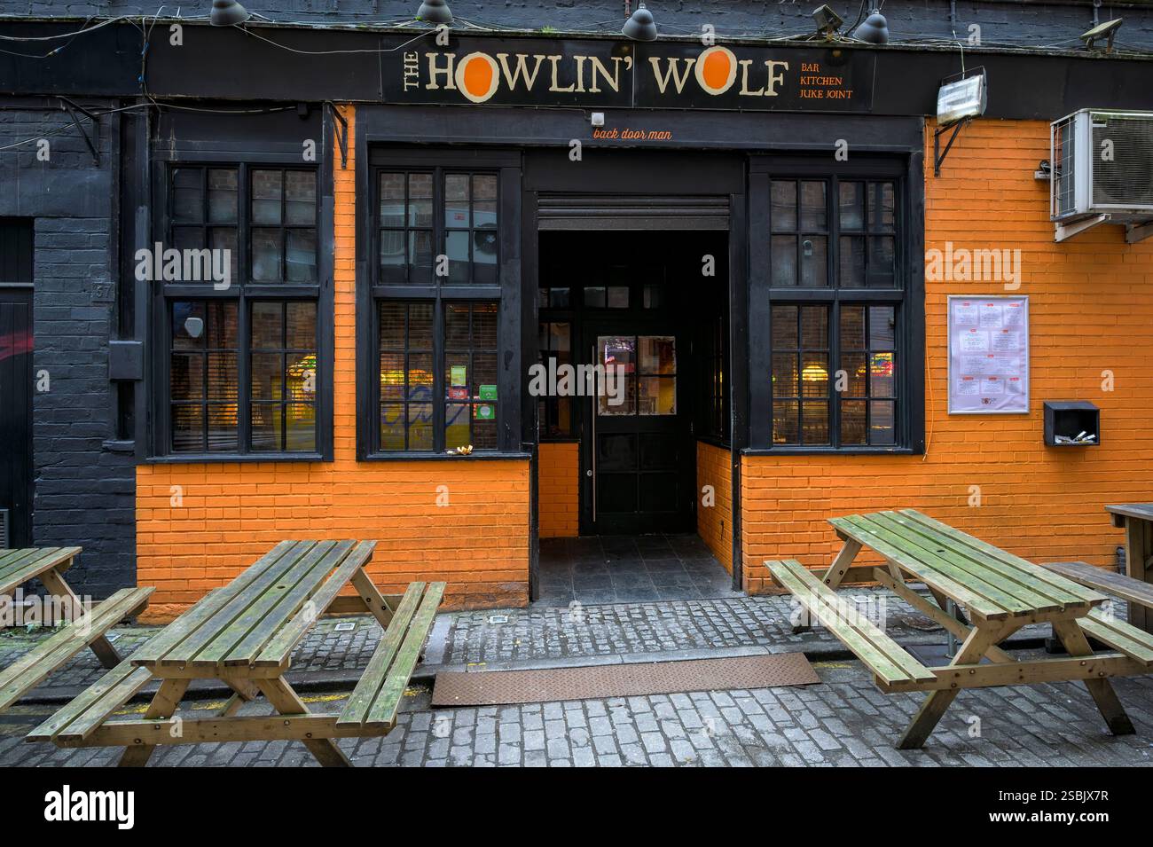 Howlin Wolf Pub und Veranstaltungsort für Live-Musik, Sauchiehall Lane, Glasgow, Schottland, Großbritannien, Europa Stockfoto