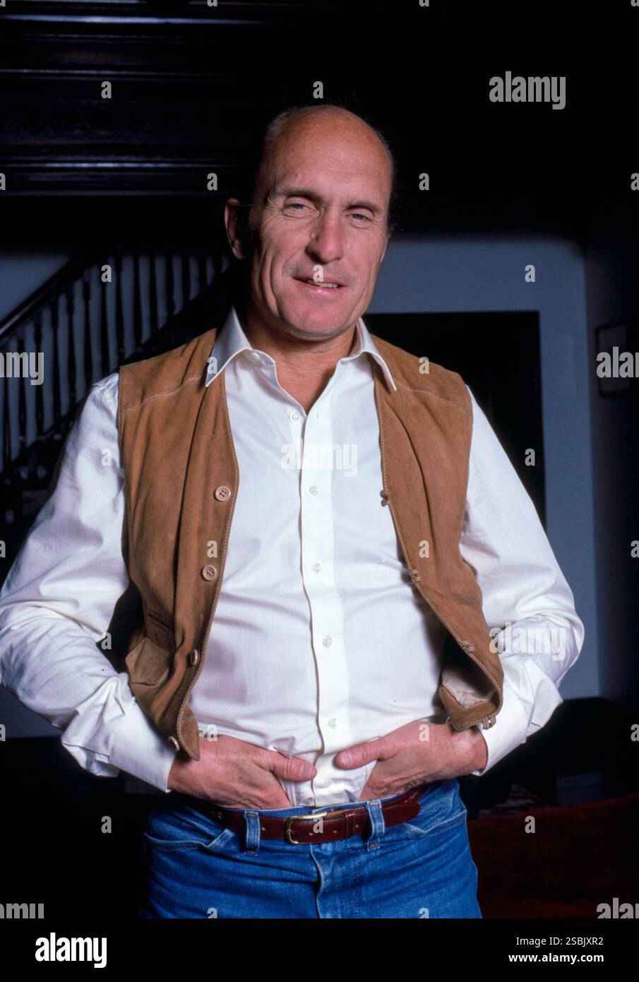 Robert Duvall, US-amerikanischer Schauspieler und Filmemacher, war im März 1984 in New York City zu Hause. Fotografiert von Bernard Gotfryd. Stockfoto