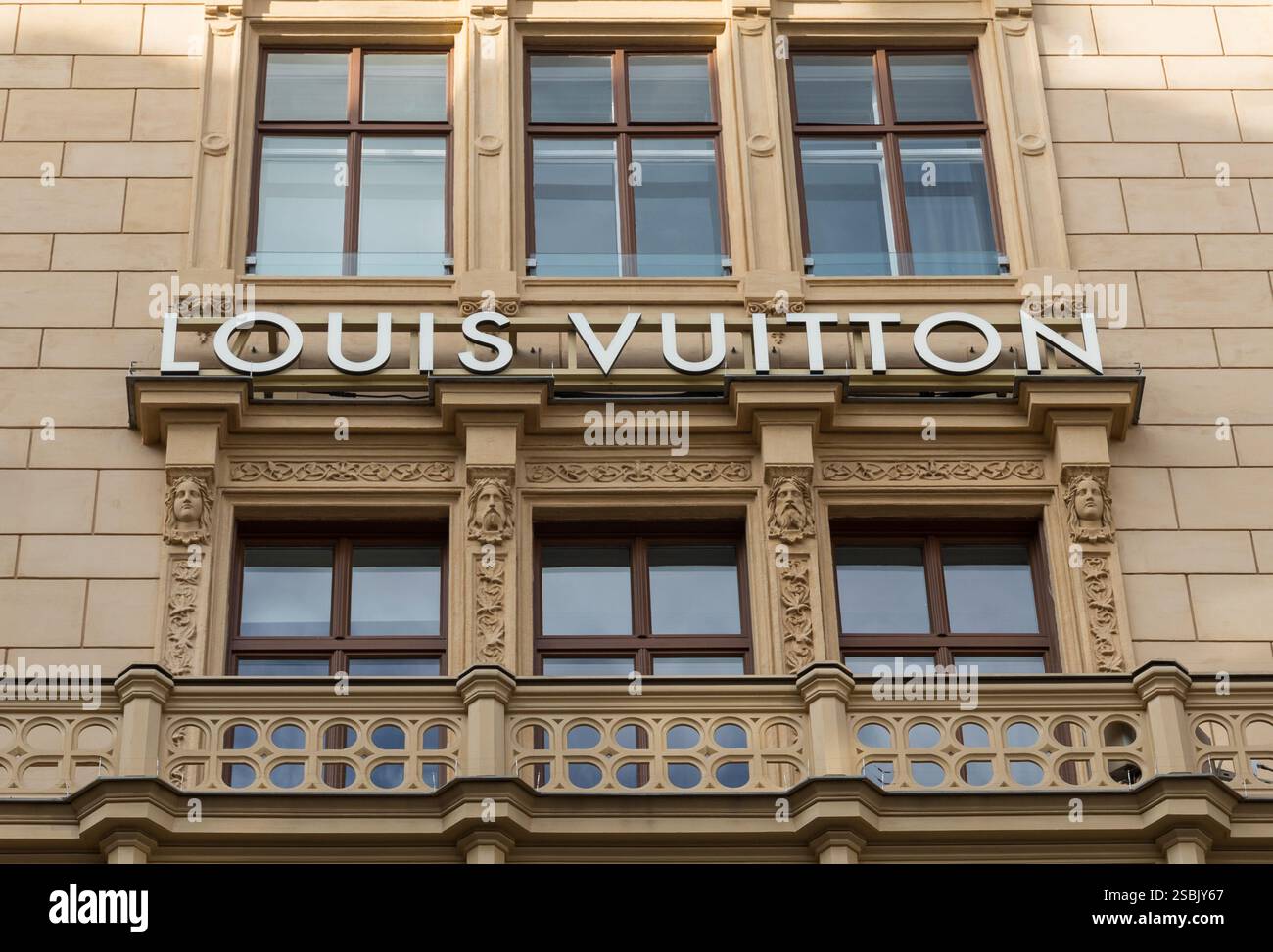 Louis Vuitton Shop, Detail, Wien, Wien, Österreich Stockfoto