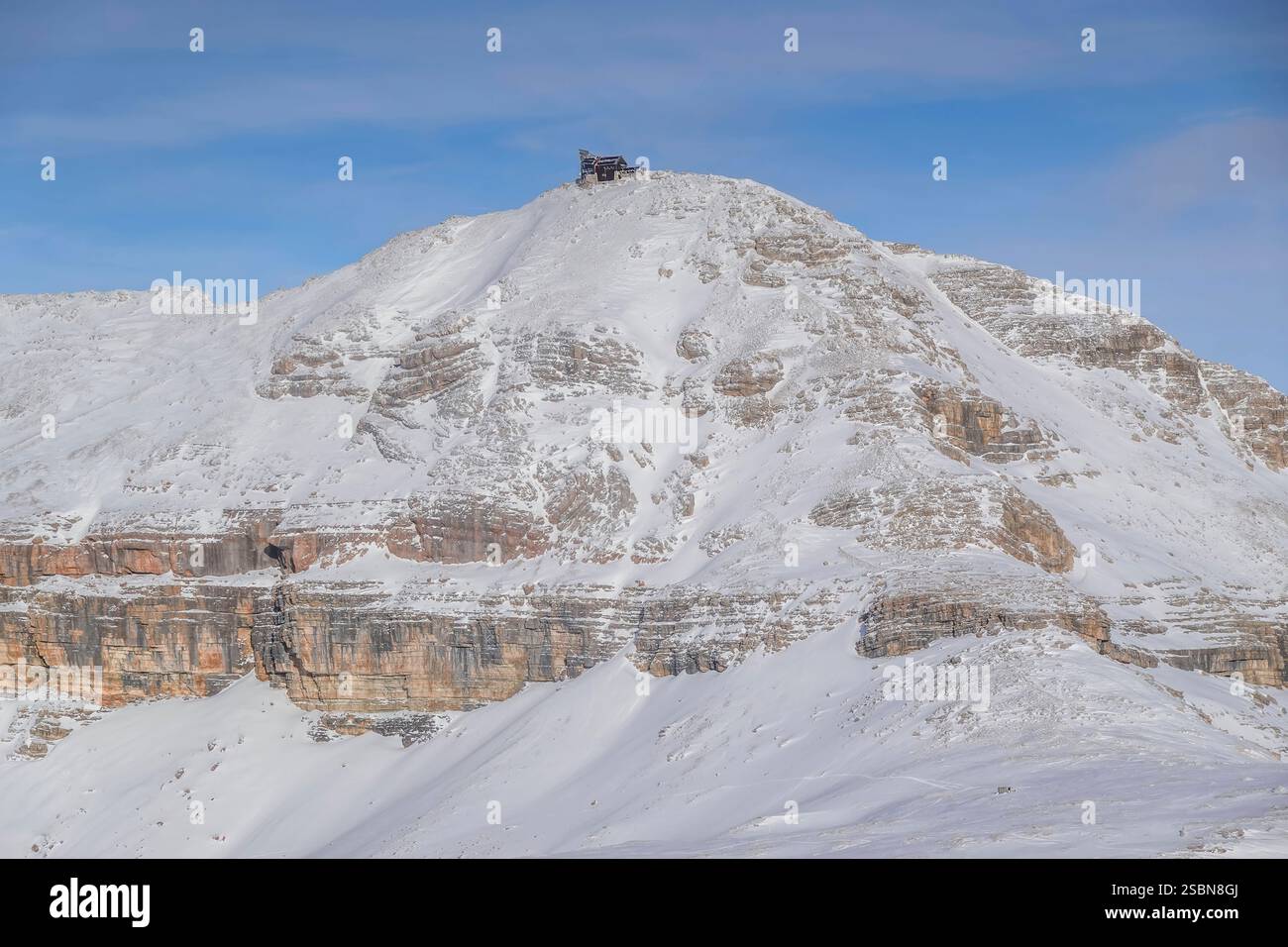 Felsen, Sella-Stock, Piz Boe, Boespitze, Dolomiten, Italien *** Felsen, Sella Stock, Piz Boe, Boespitze, Dolomiten, Italien Stockfoto