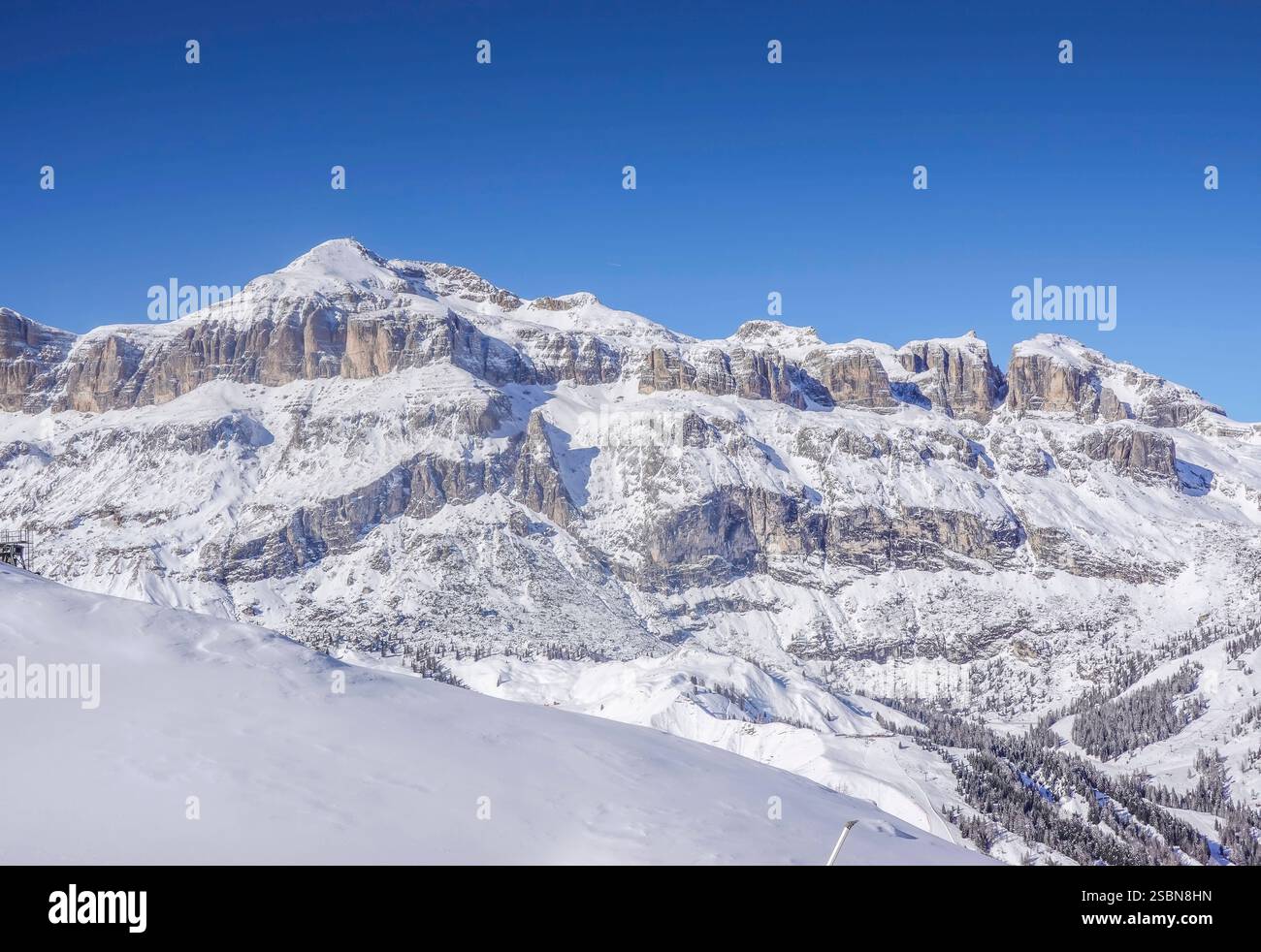 Sella-Stock mit Piz Boe, Dolomiten, Italien *** Sella Stock mit Piz Boe, Dolomiten, Italien Stockfoto