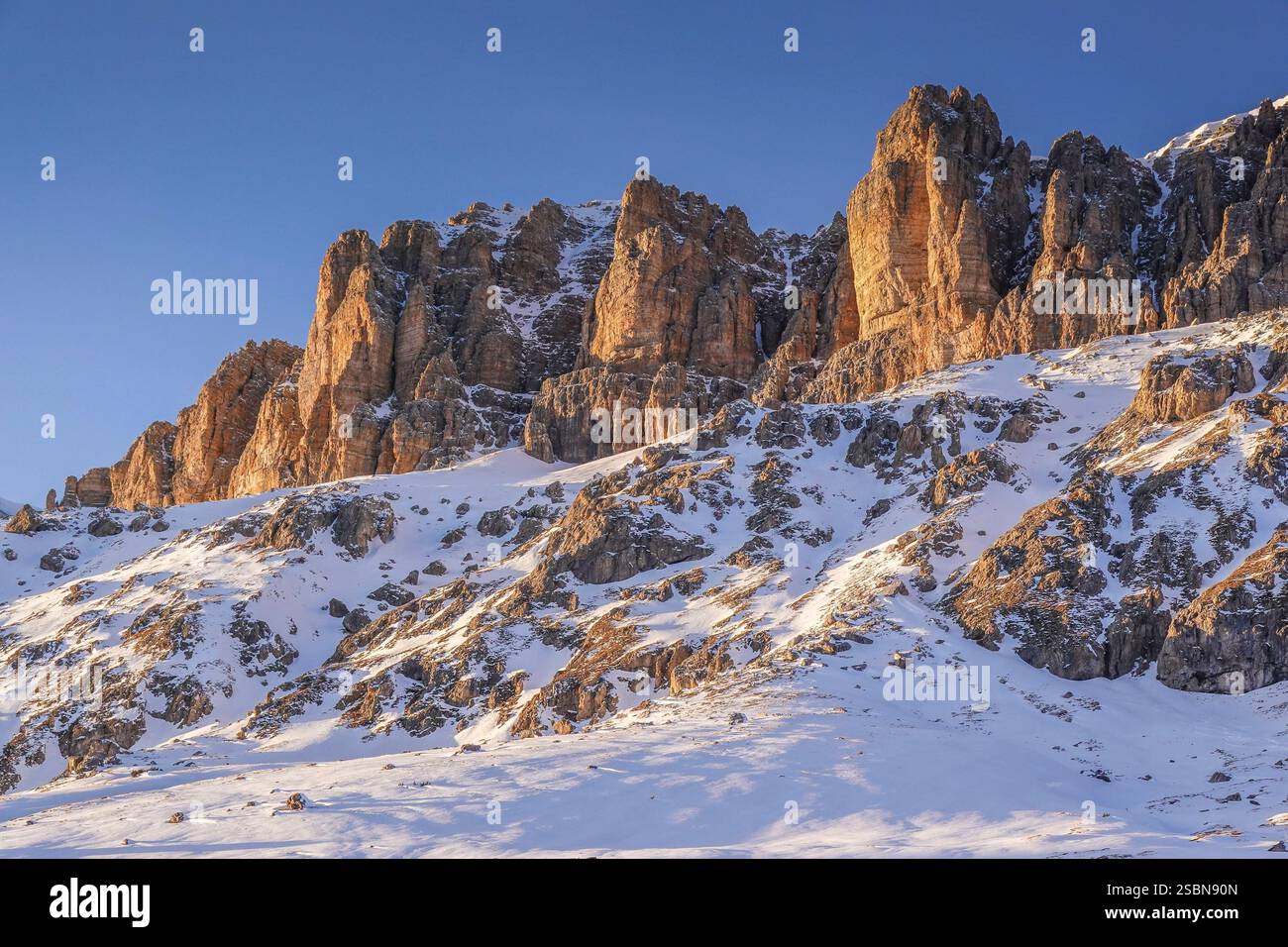 Felsen, Sella-Stock, Dolomiten, Italien *** Rocks, Sella Stock, Dolomiten, Italien Stockfoto