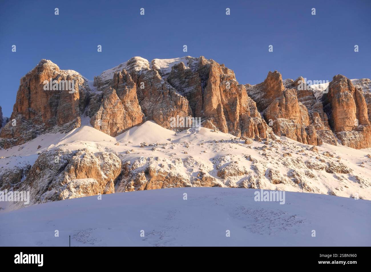 Felsen, Sella-Stock, Dolomiten, Italien *** Rocks, Sella Stock, Dolomiten, Italien Stockfoto