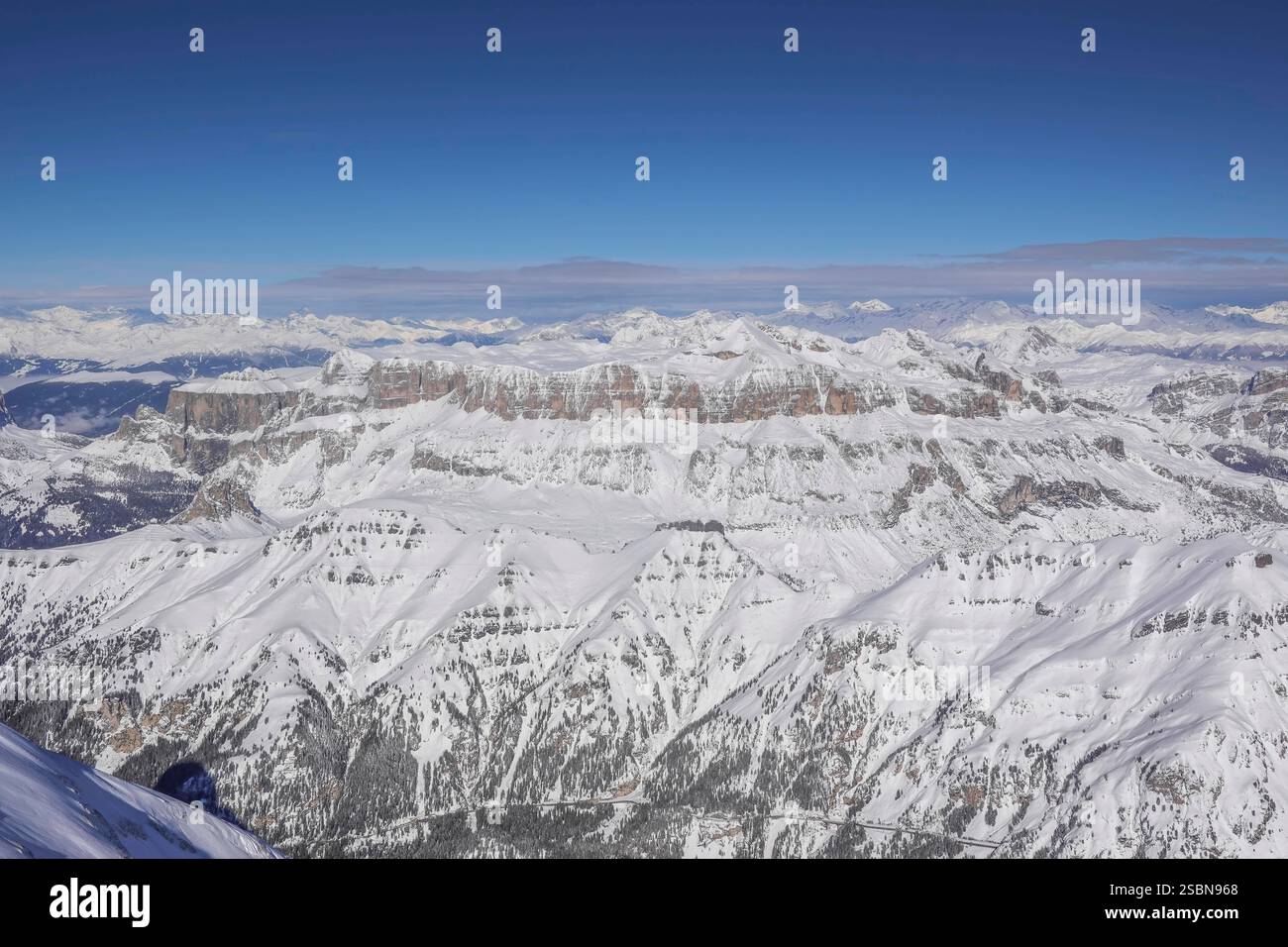 Felsen, Sella-Stock mit Piz Boe, Dolomiten, Italien *** Rocks, Sella Stock mit Piz Boe, Dolomiten, Italien Stockfoto