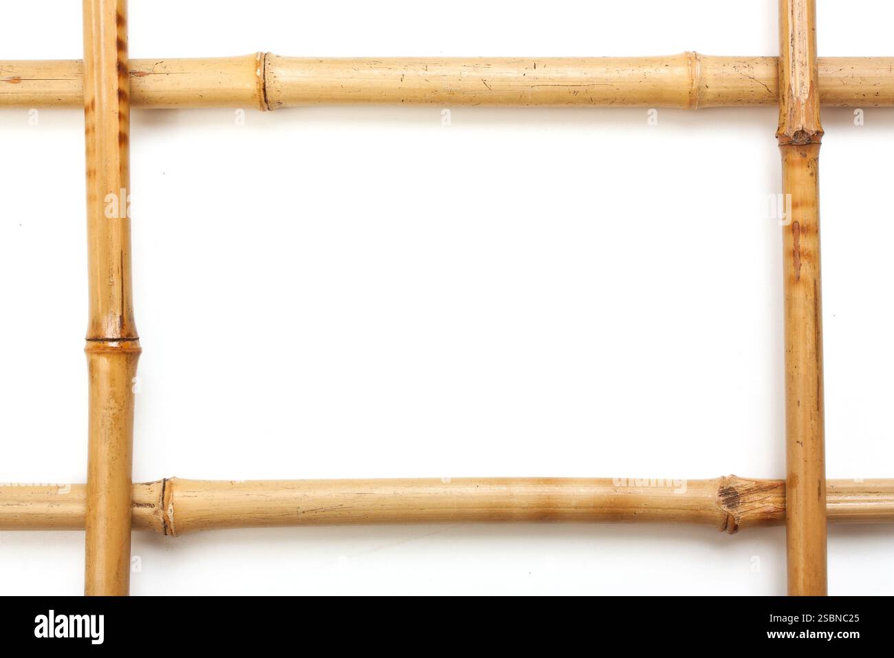 Rahmen für Bilder aus Bambus Stockfoto