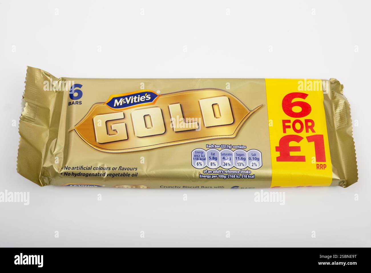 McVities Gold Schokoladenriegel Stockfoto
