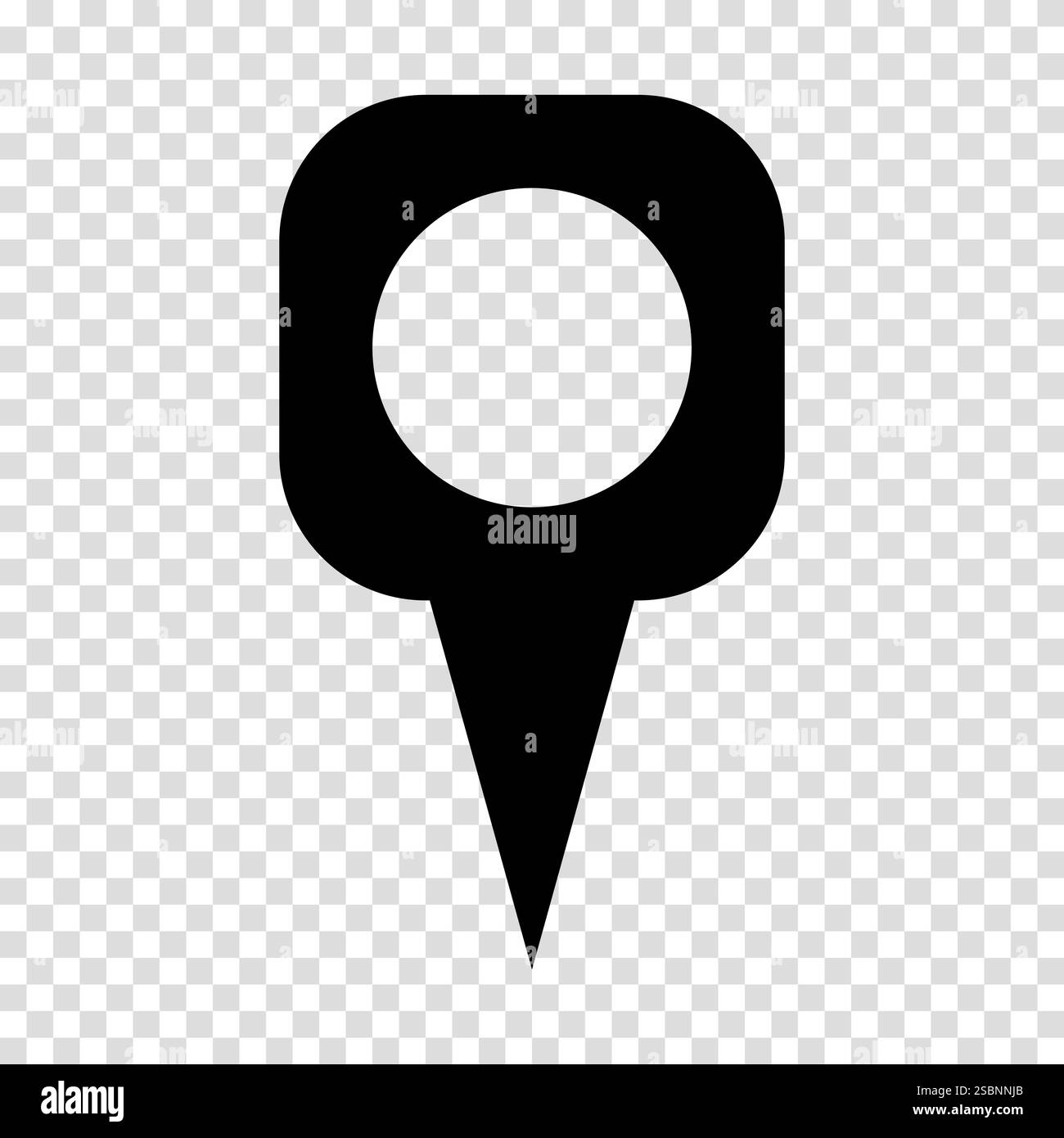 Symbol für die Zuordnung der Positionsangaben. Flaches Design. Vektorabbildungszeichen auf transparentem Hintergrund Stock Vektor