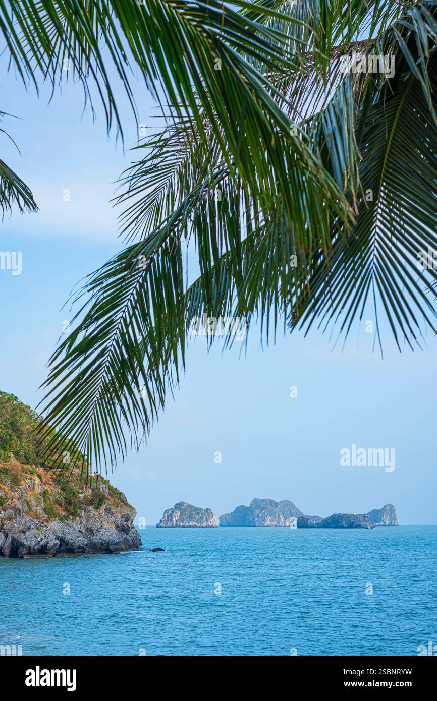 Vietnam, Provinz Haiphong, Cat Ba Island, Lan Ha Bay (UNESCO-Weltkulturerbe) Stockfoto