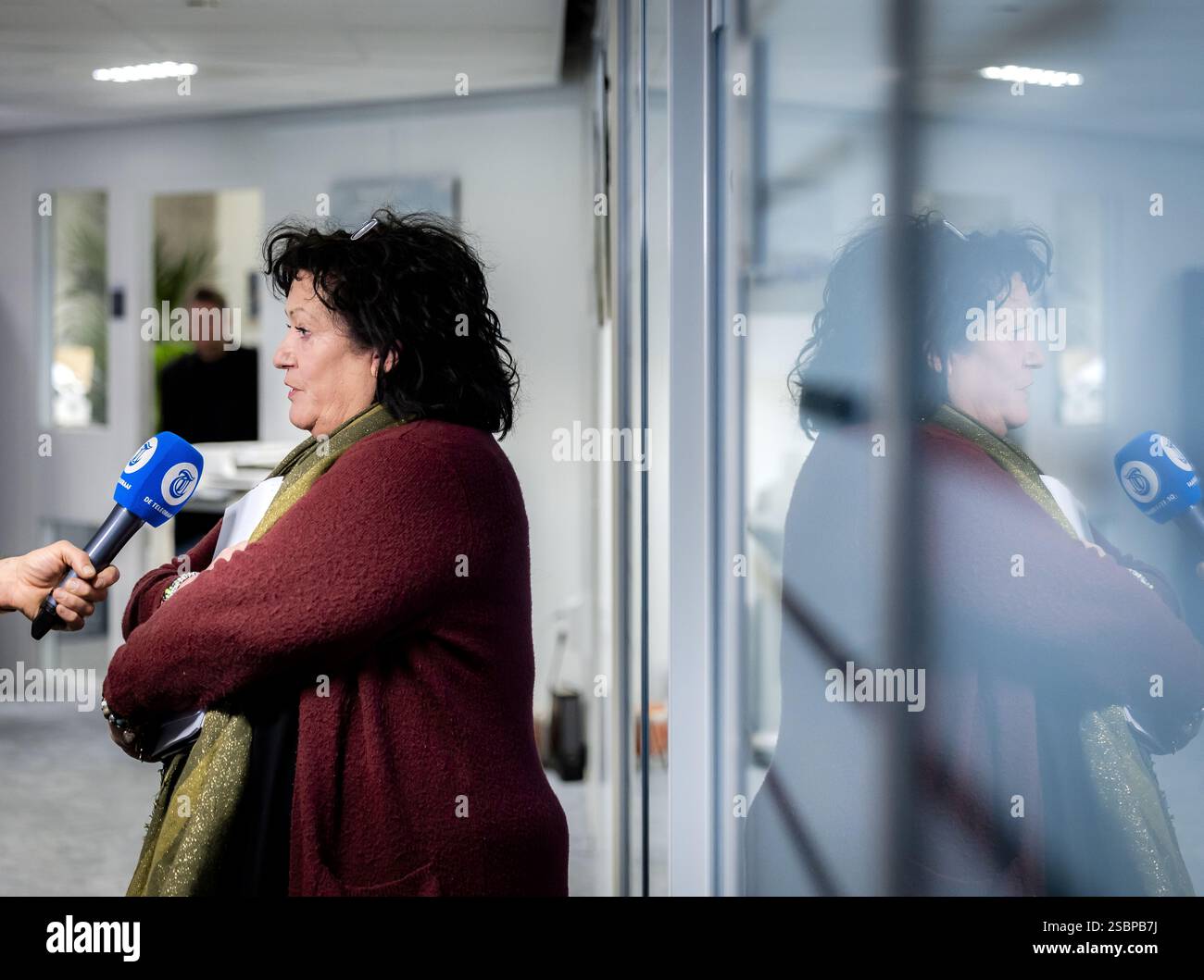 DEN HAAG - Caroline van der Plas (BBB) nach der wöchentlichen Gruppensitzung im Repräsentantenhaus. ANP REMKO DE WAAL niederlande raus - belgien raus Stockfoto