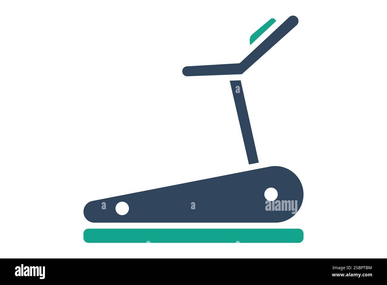 Laufband-Symbol. Symbolstil durchgehend. Symbol für Fitnessstudio und Fitness. Vektor-Illustration für Gym-Elemente Stock Vektor