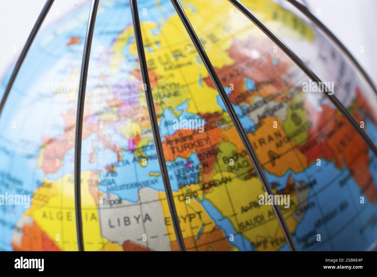 Globale Quarantäne bei Virusausbruch., Pandemie. Gesundheitsrisiko, Quarantänevirus Stockfoto