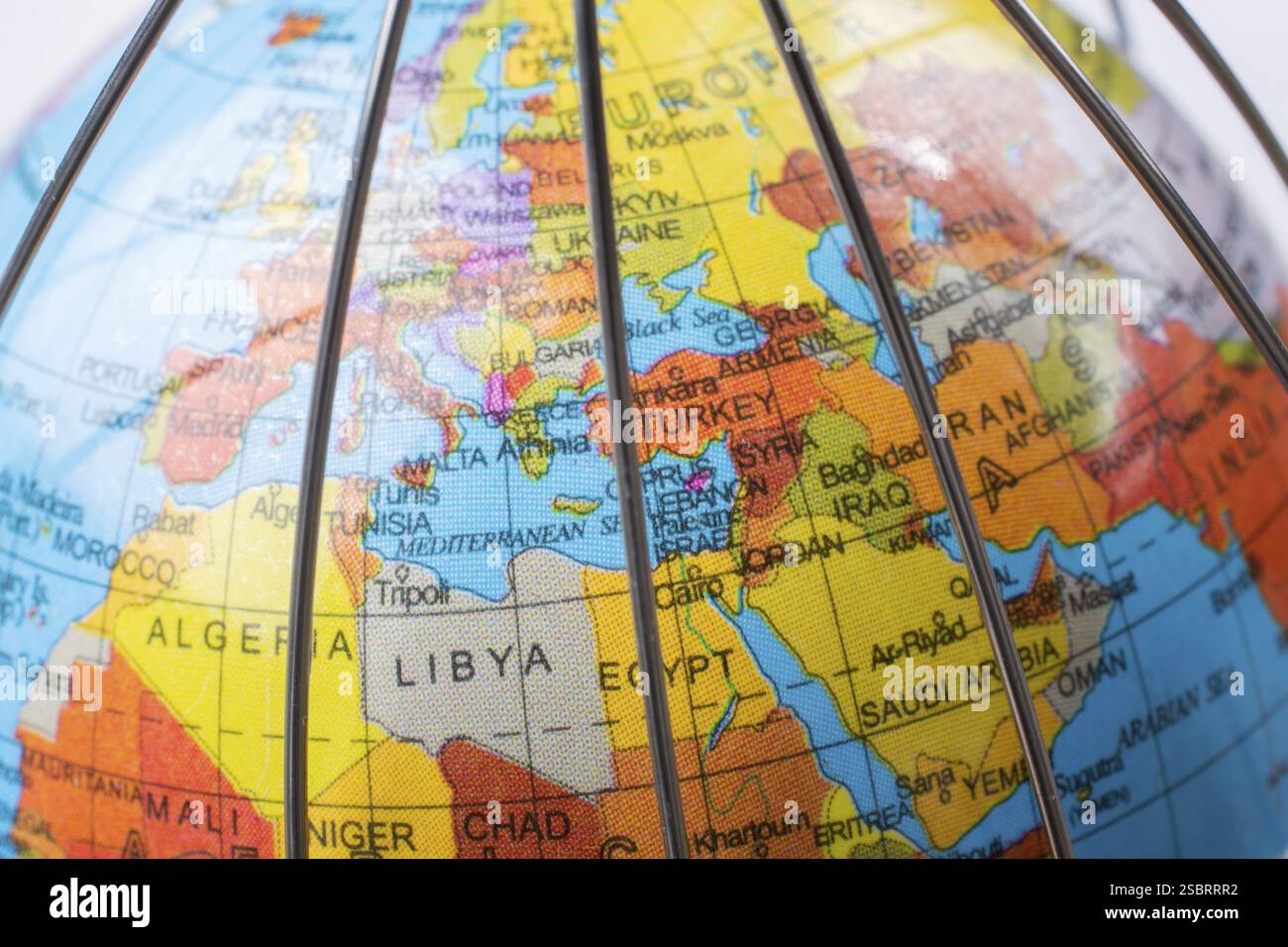 Globale Quarantäne bei Virusausbruch., Pandemie. Gesundheitsrisiko, Quarantänevirus Stockfoto