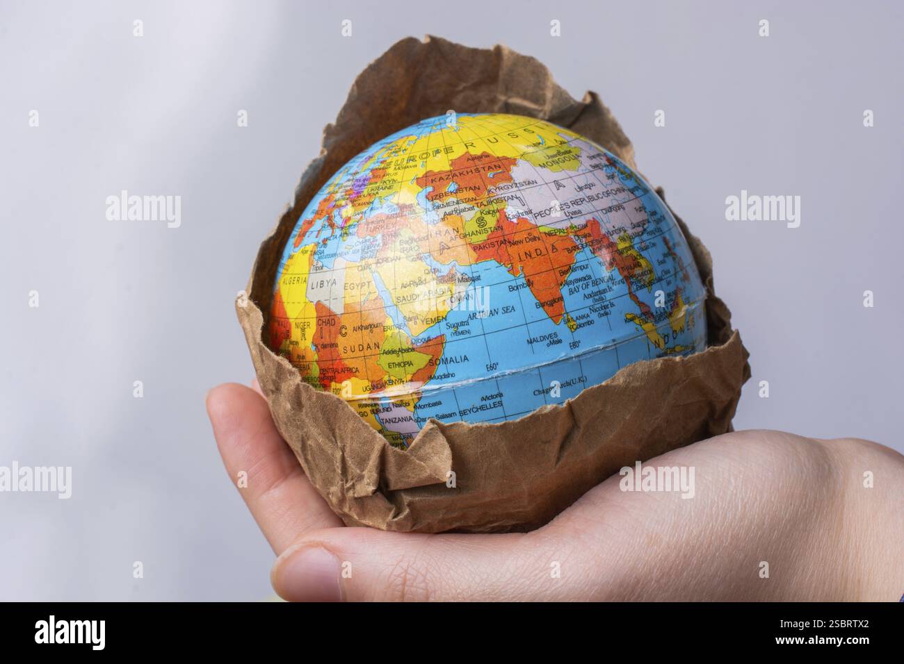 Globale Quarantäne bei Virusausbruch., Pandemie. Gesundheitsrisiko, Quarantänevirus Stockfoto