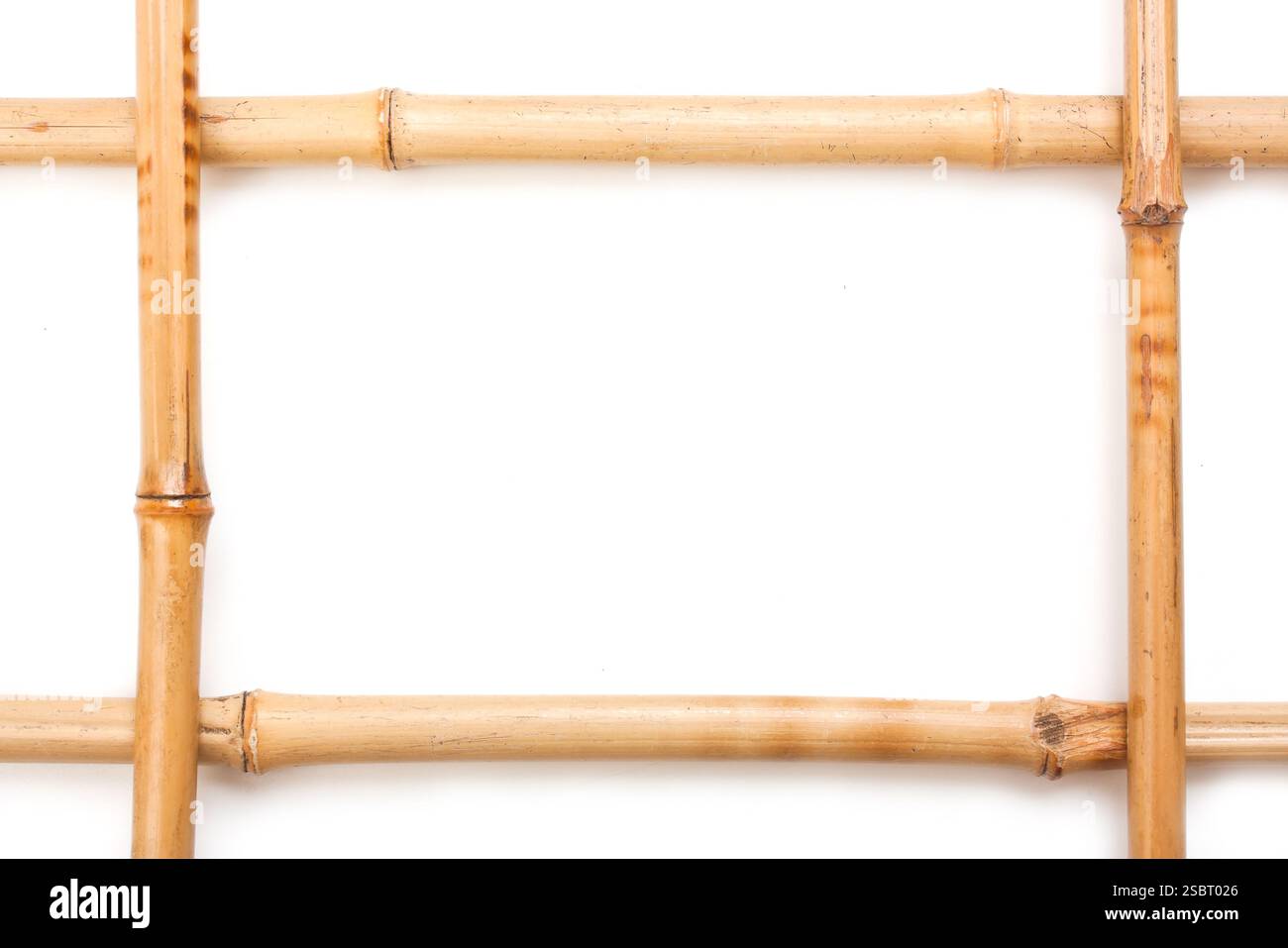 Rahmen für Bilder aus Bambus Stockfoto