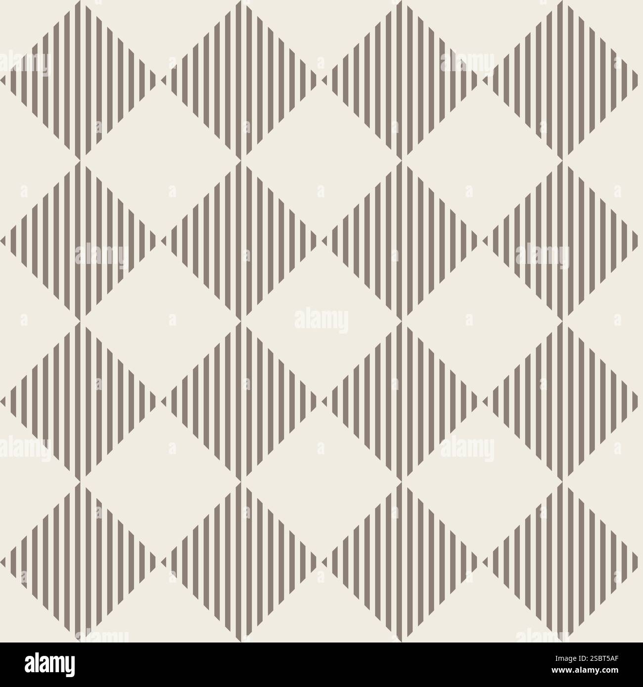 Nahtloses Vektormuster weiß und gestreift Diamantformen Schachwerk für textilen Scrapbook Hintergrund. Vektorabbildung Stock Vektor