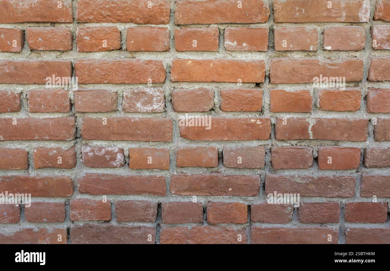 Alte Vintage Grunge Backsteinwand Hintergrund Textur mit Platz für Text Stockfoto