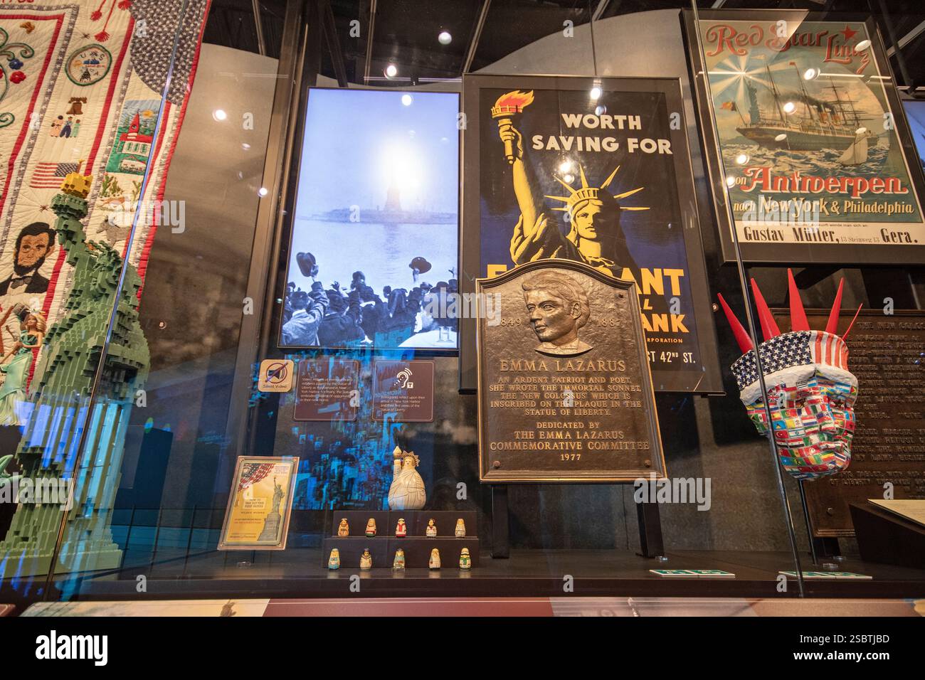 Freiheitsstatue Museum, Liberty Island, New York City, USA Stockfoto