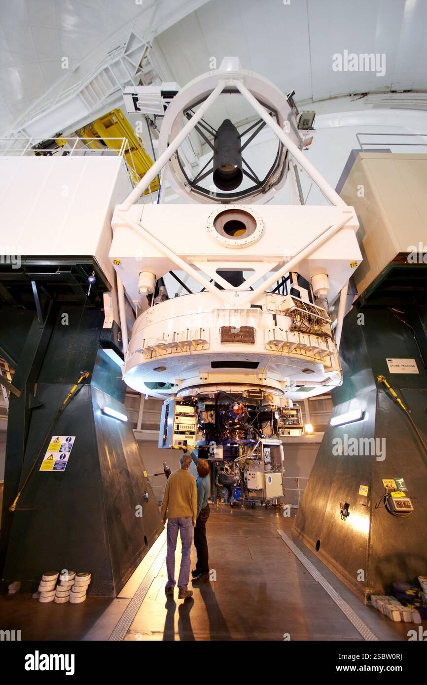 Das William Herschel Telescope WHT, Roque de los Muchachos Observatory, La Palma, Kanarische Inseln, Spanien das William Herschel Telescope wurde eröffnet Stockfoto