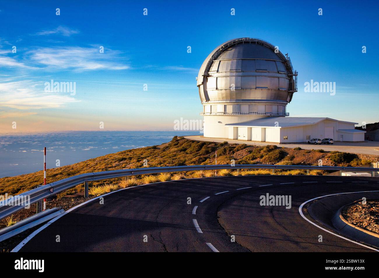 Gran Telescopio CANARIAS GTC, Roque de los Muchachos Observatory, La Palma, Kanarische Inseln, Spanien das Gran Telescopio CANARIAS GTC ist ein 10,4 Met Stockfoto