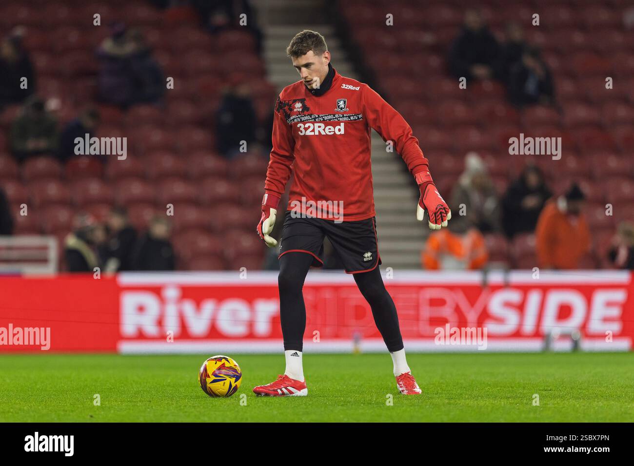 Während des Sky Bet Championship-Spiels zwischen Middlesbrough und Sunderland im Riverside Stadium, Middlesbrough am Montag, den 3. Februar 2025. (Foto: Mark Fletcher | MI News) Credit: MI News & Sport /Alamy Live News Stockfoto