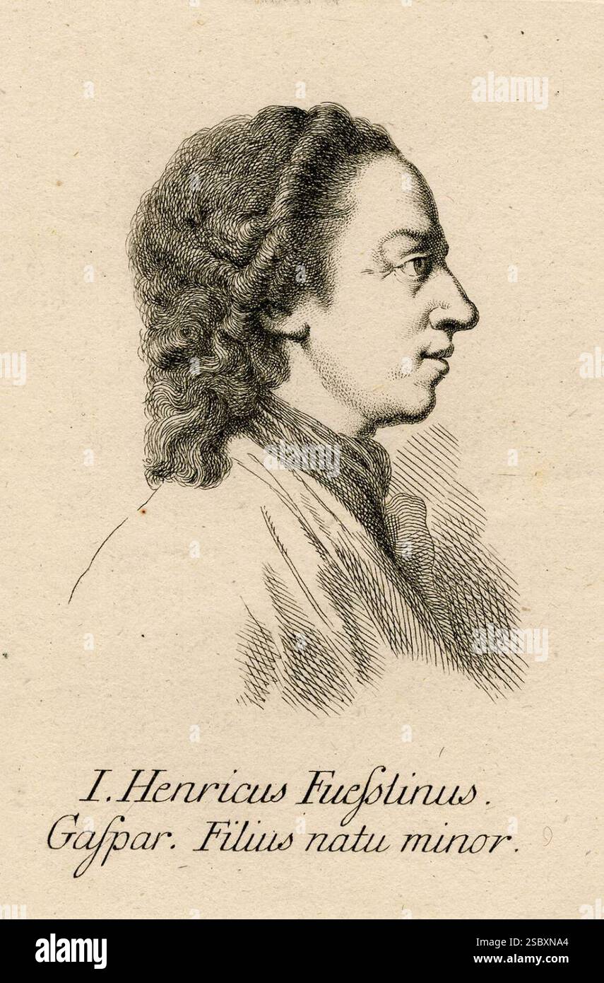 Heinrich Pfenninger - Johann Heinrich Füssli, 1780. Stockfoto