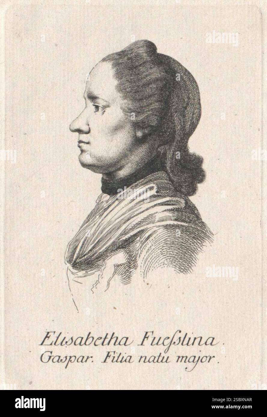 Heinrich Pfenninger - Elisabeth Füssli. Stockfoto