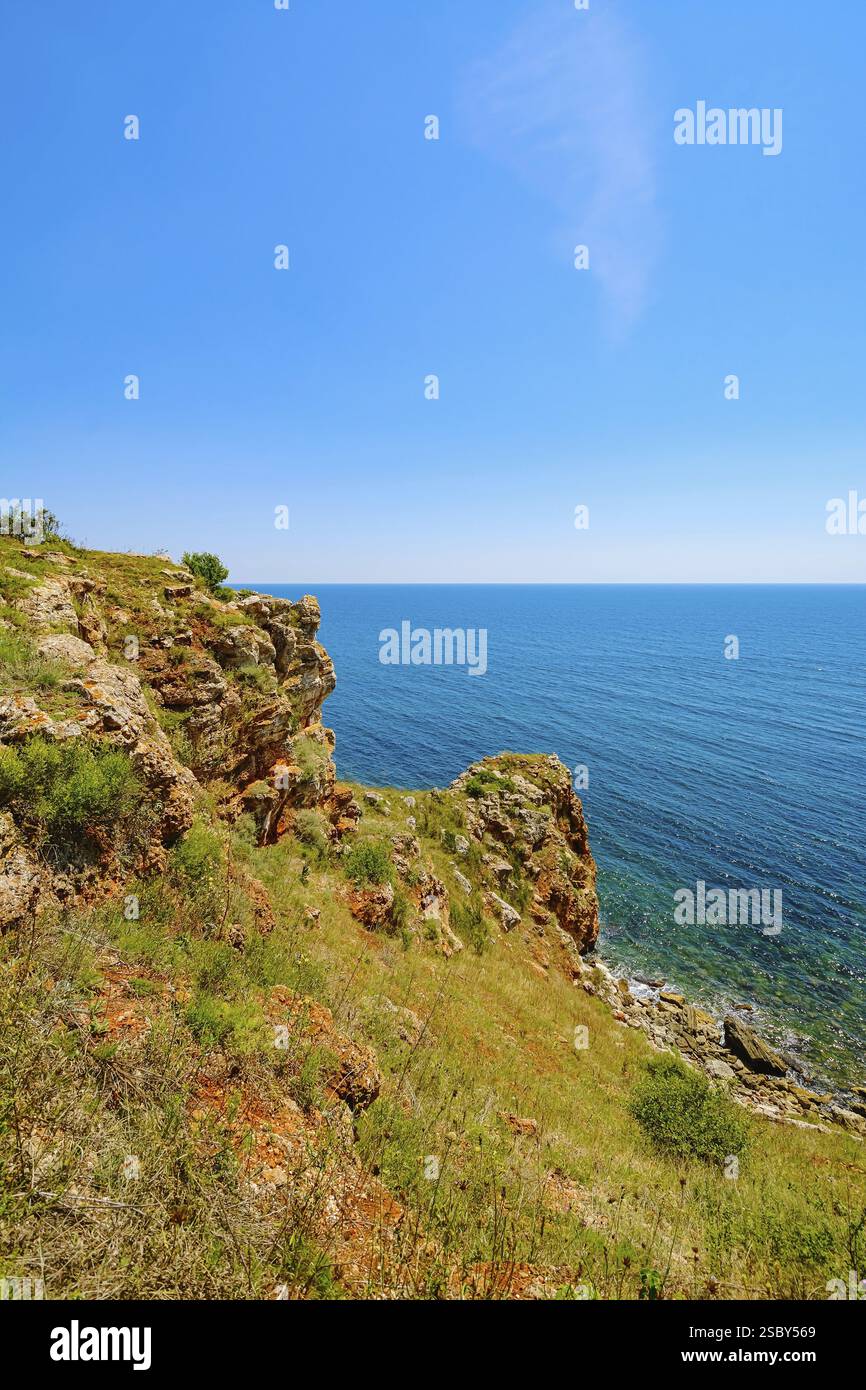 Kap Yaylata und Schwarzes Meer in Bulgarien Yaylata, Bulgarien, Europa Stockfoto